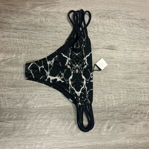 Lira Monochrome Strappy Bikini Bottom